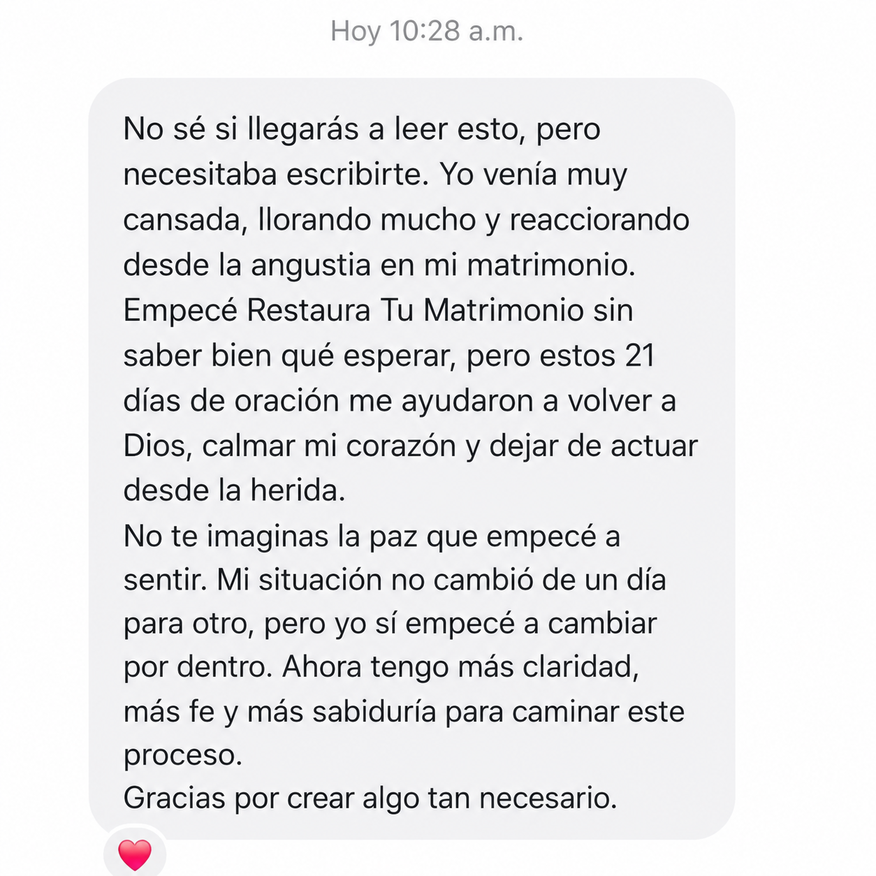 Testimonio: No sé si llegarás a leer esto
