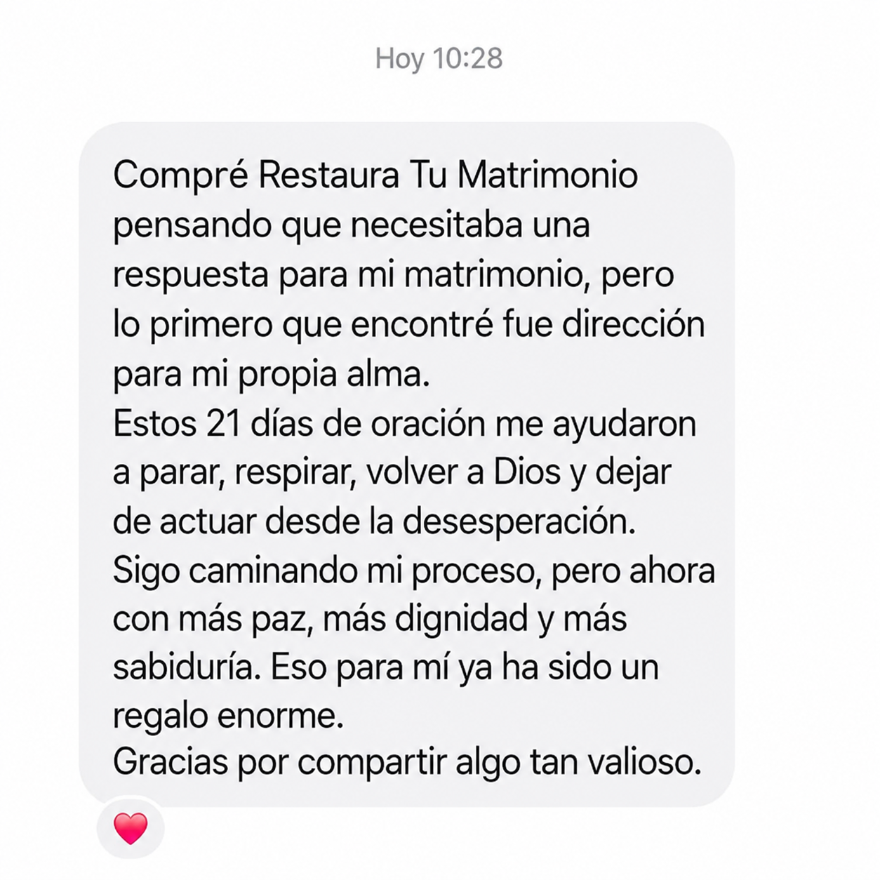 Testimonio: Compré Restaura Tu Matrimonio
